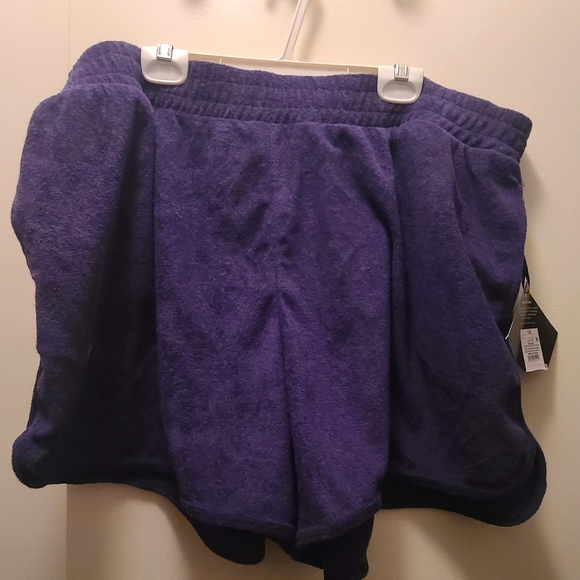 Navy Blue Terry Short - Picture 2 of 4